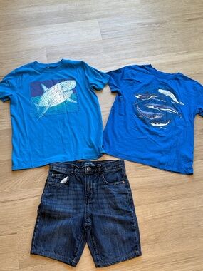 Carter's Blue Whale Graphic Tee Set - Blue